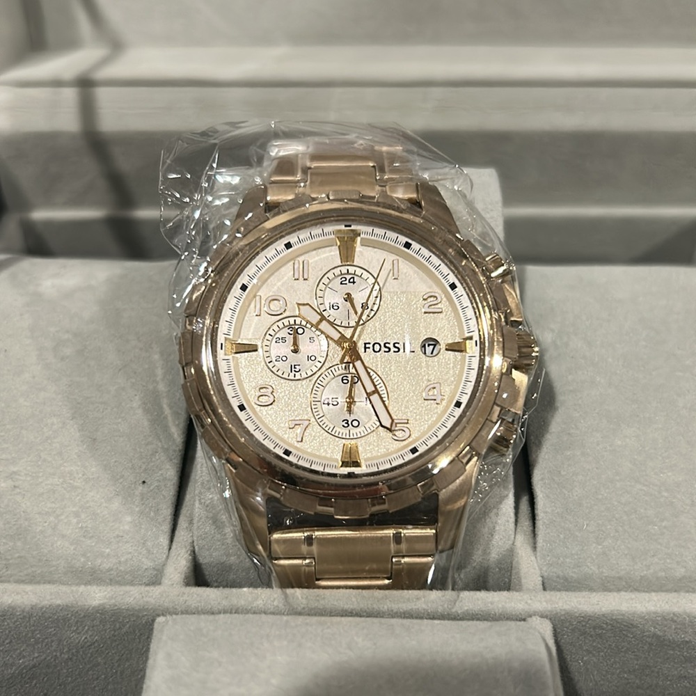 BRAND NEW - Fossil Men's Dean Quartz Stainless Steel Chronograph Watch